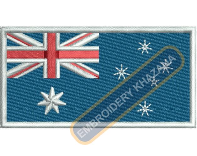 australian flag EMBROIDERY DESIGN